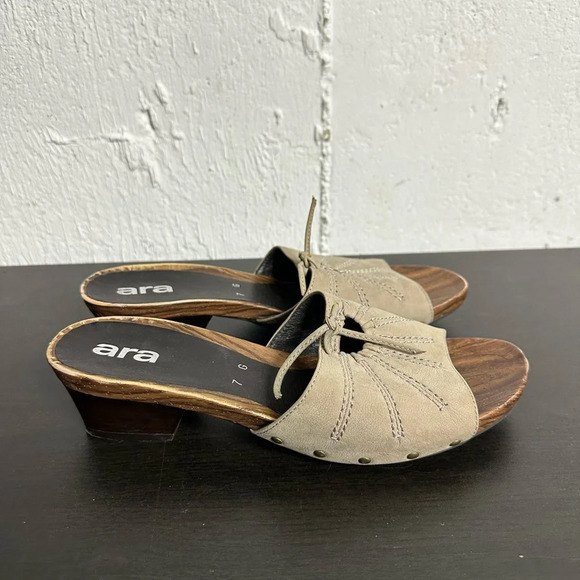 Ara Tan Leather Sandals - Picture 2 of 6